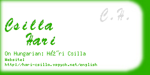 csilla hari business card